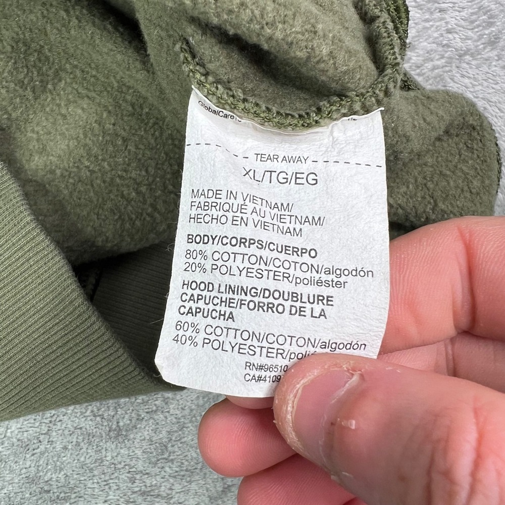Under Armour Freedom Rival Hoodie Mens XL Green Fleece American Flag Graphic - Picture 11 of 12